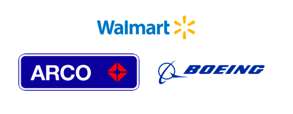 Three corporate logos